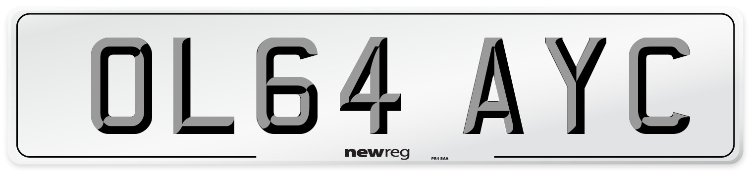 OL64 AYC Number Plate from New Reg